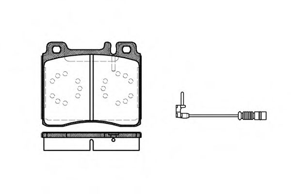 Комплект тормозных колодок, дисковый тормоз WOKING P5203.02