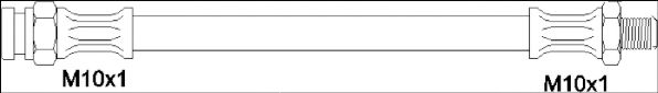 Тормозной шланг WOKING G1903.21