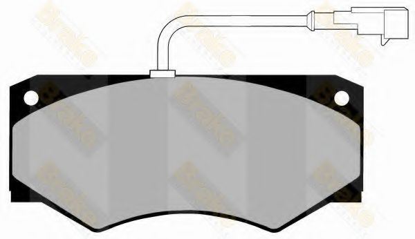 Комплект тормозных колодок, дисковый тормоз Brake ENGINEERING PA1314