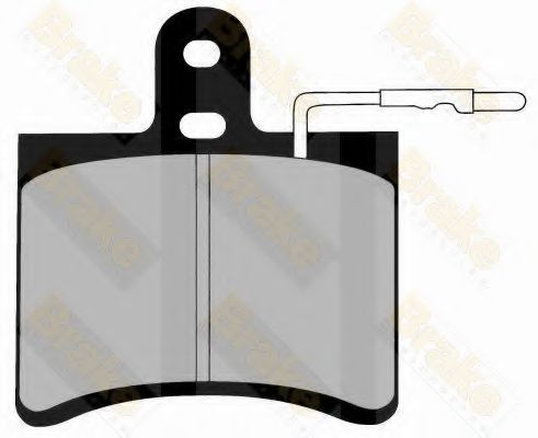 Комплект тормозных колодок, дисковый тормоз Brake ENGINEERING 20288