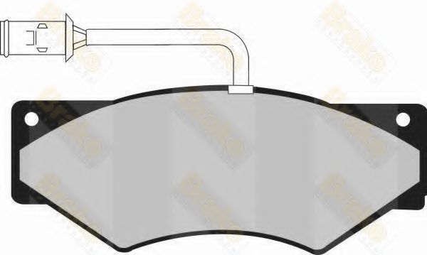 Комплект тормозных колодок, дисковый тормоз Brake ENGINEERING PA968