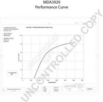 Генератор PRESTOLITE ELECTRIC MDA3929