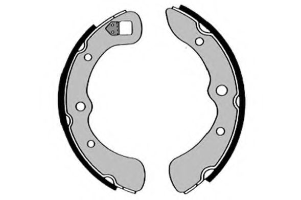 Комплект тормозных колодок DELPHI 1284