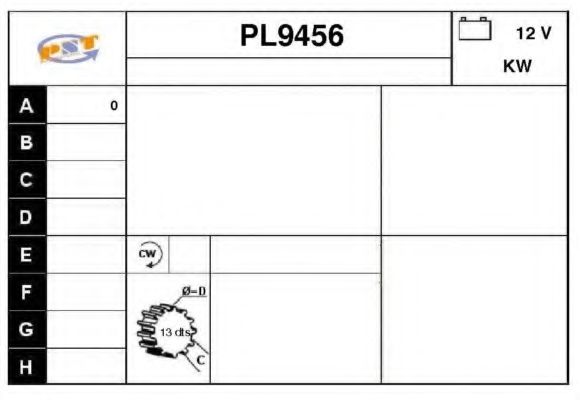 Стартер SNRA PL9456