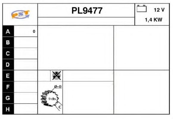 Стартер SNRA PL9477