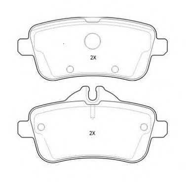 Комплект тормозных колодок, дисковый тормоз FREMAX 25215
