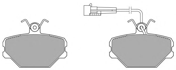 Комплект тормозных колодок, дисковый тормоз FREMAX FBP-0596