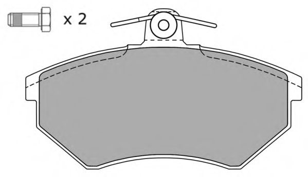 Комплект тормозных колодок, дисковый тормоз FREMAX FBP-0810