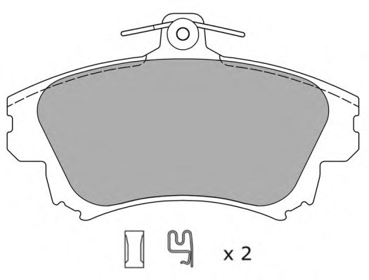 Комплект тормозных колодок, дисковый тормоз FREMAX FBP-1062