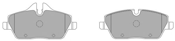 Комплект тормозных колодок, дисковый тормоз FREMAX FBP-1385