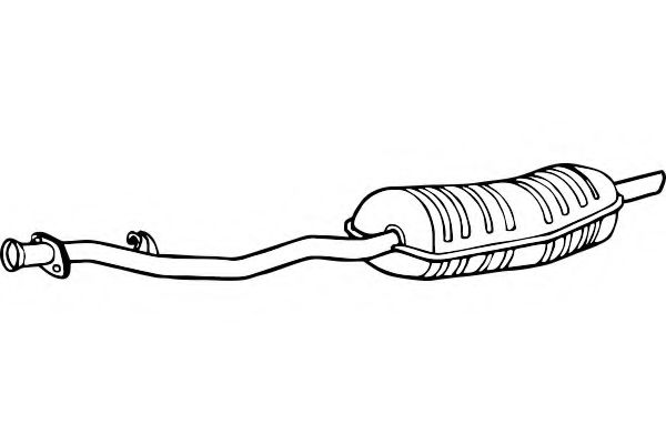 Глушитель выхлопных газов конечный FENNO P1562