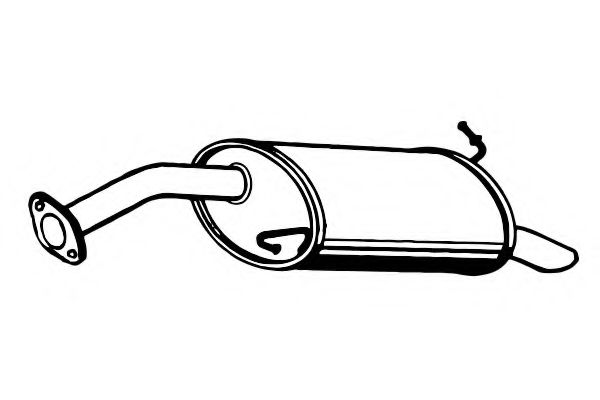 Глушитель выхлопных газов конечный FENNO P2947