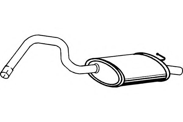 Глушитель выхлопных газов конечный FENNO 3070