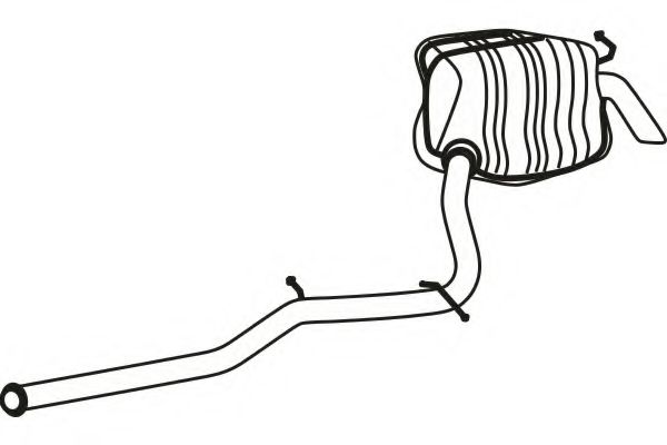 Глушитель выхлопных газов конечный FENNO 3787