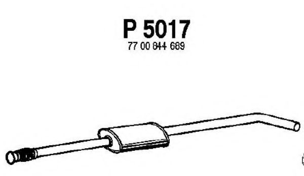 Средний глушитель выхлопных газов FENNO P5017