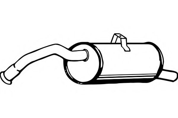 Глушитель выхлопных газов конечный MTS 60724