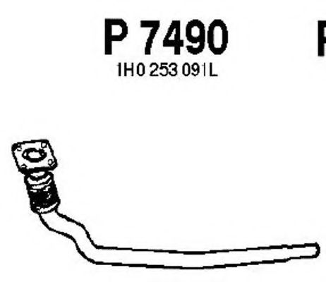 Труба выхлопного газа FENNO P7490