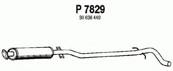 Средний глушитель выхлопных газов FENNO P7829
