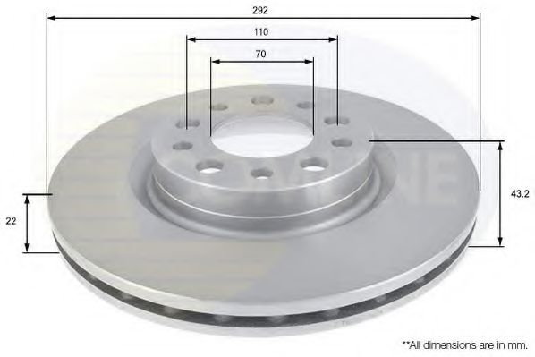 Тормозной диск COMLINE ADC1826V