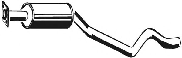 Средний глушитель выхлопных газов ASMET 24013