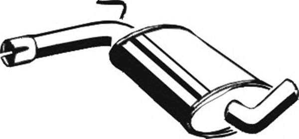 Средний глушитель выхлопных газов ASMET 04039