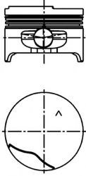 Поршень KOLBENSCHMIDT 40306600