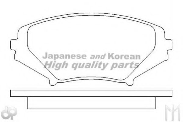 Комплект тормозных колодок, дисковый тормоз ASHUKI 1080-6603A