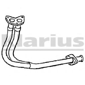 Труба выхлопного газа KLARIUS 120043