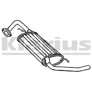 Глушитель выхлопных газов конечный KLARIUS 220129