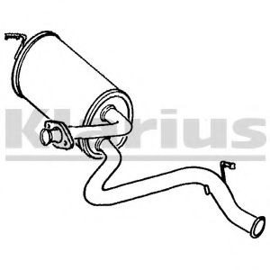 Глушитель выхлопных газов конечный KLARIUS 230502