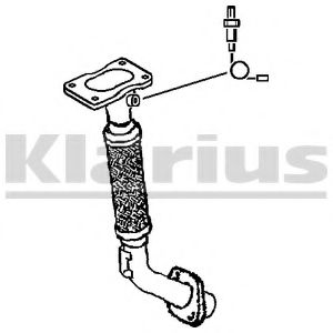 Труба выхлопного газа KLARIUS 301500