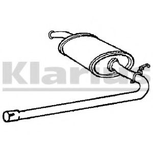 Глушитель выхлопных газов конечный WALKER 22275