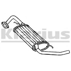 Глушитель выхлопных газов конечный WALKER 18746