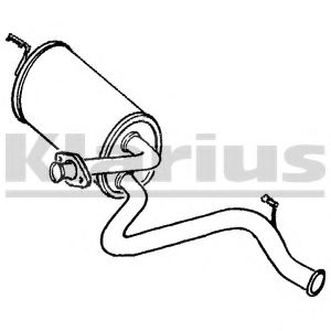 Глушитель выхлопных газов конечный KLARIUS LR146H