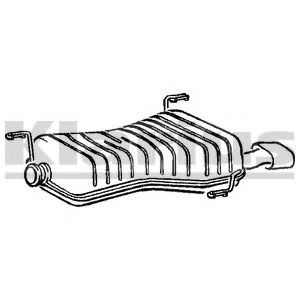 Глушитель выхлопных газов конечный KLARIUS PG467K