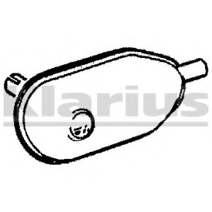 Средний глушитель выхлопных газов KLARIUS RN11J