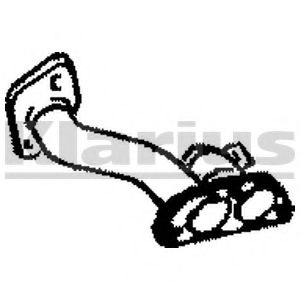 Труба выхлопного газа KLARIUS VW278C