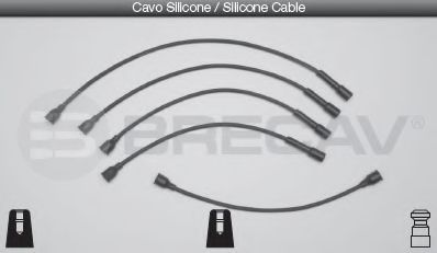 Комплект проводов зажигания BRECAV 12400