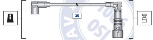 Провод зажигания BRECAV 923550