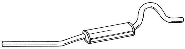 Средний глушитель выхлопных газов MTS 50180