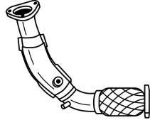 Труба выхлопного газа ANSA 301154