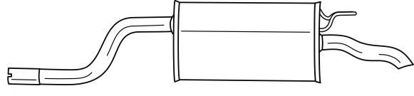 Глушитель выхлопных газов конечный SIGAM 16665