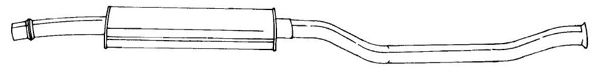 Средний глушитель выхлопных газов SIGAM 20423