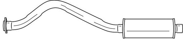 Глушитель выхлопных газов конечный SIGAM 32625