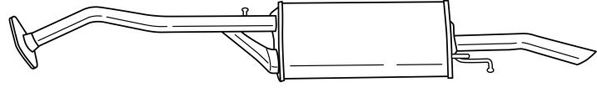 Глушитель выхлопных газов конечный SIGAM 34608