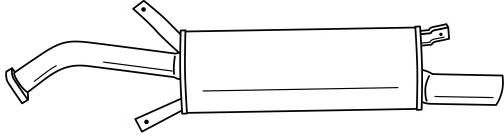 Глушитель выхлопных газов конечный MTS 60473