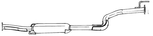 Средний глушитель выхлопных газов MTS 57090