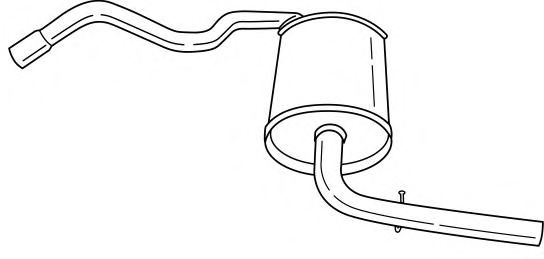 Глушитель выхлопных газов конечный MTS 60491