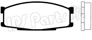 Комплект тормозных колодок, дисковый тормоз IPS Parts IBD-1586