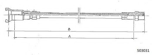 Тросик спидометра CABOR S03031